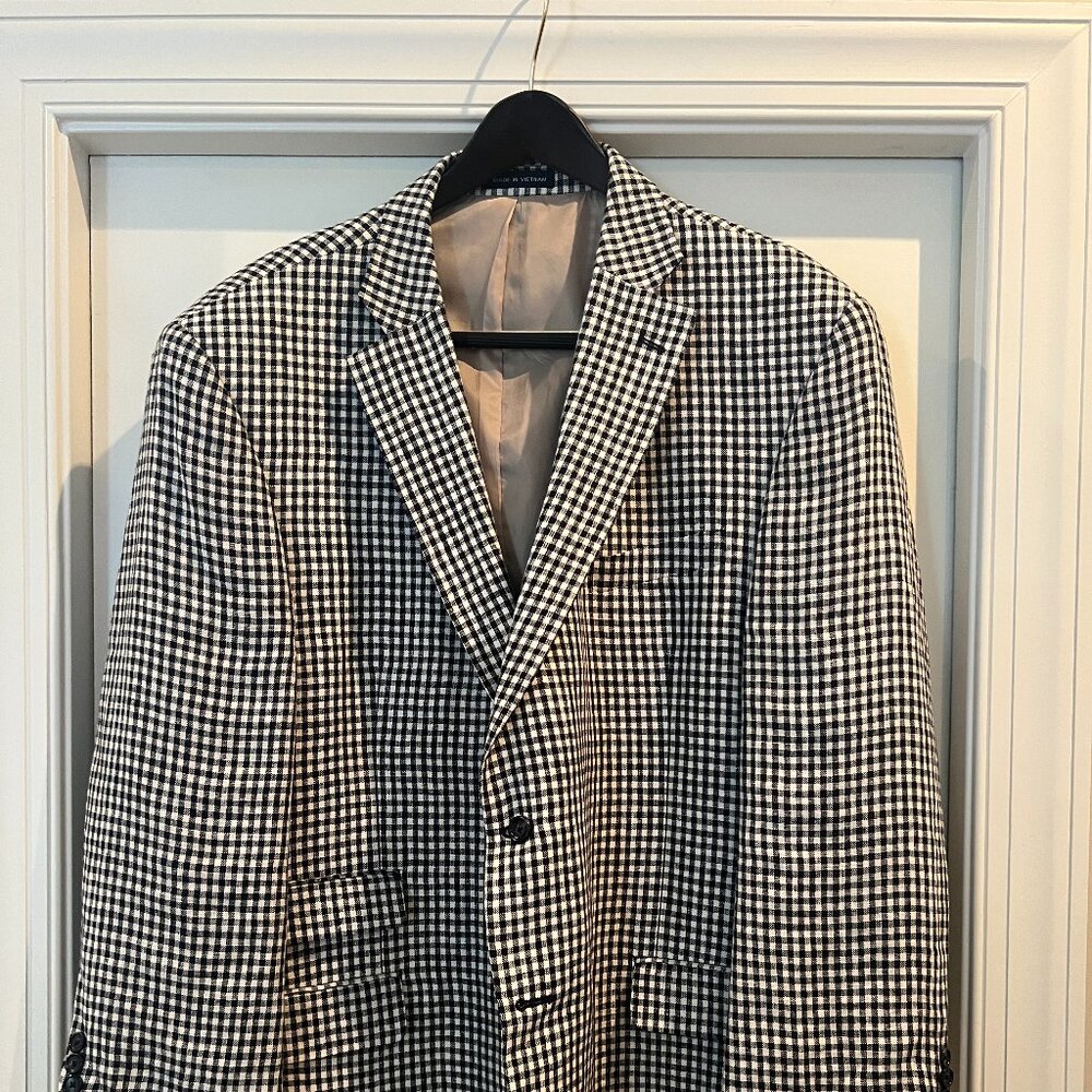 Paul fredrick 50r  blue and white